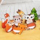 7/8Pcs Woodland Animal Honeycomb Center 3D Table Party Themed Decorations