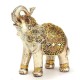 7Pcs Feng Shui Golden Elephant Statue Lucky Wealth Figurine Gift Home Decor