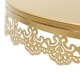 7Pcs White/Gold Amalfi Glass Top Cake Stand Round Metal Wedding Cupcake Tower Decorations