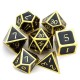 7Pcs/Set Alloy Metal Dice Set Playing Games Poker Card Dungeons Dragons Party Board Game Toy