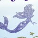 7x5'' Mermaid Party Backdrop Birthday Newborn Photography Baby Shower Decorations