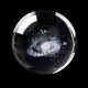 8cm Diameter Globe Galaxy Miniatures Crystals Ball 3D Laser Engraved Quartz Ball