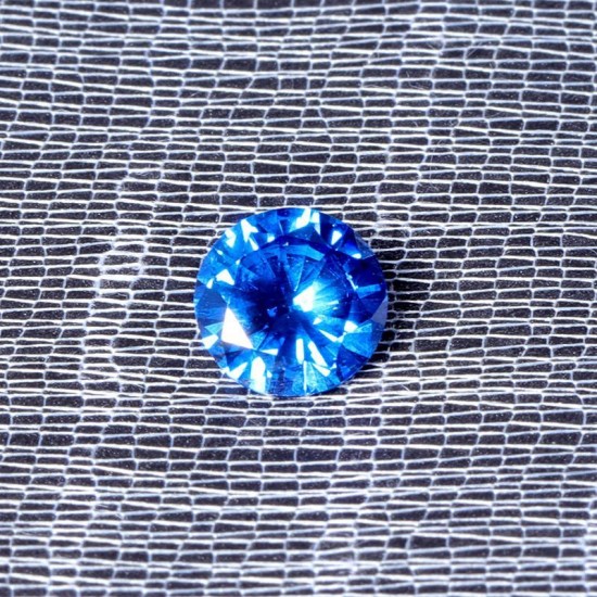 8mm 3.25ct Sea Blue Sapphire Round Faceted Cut Shape AAAAA VVS Loose Gemstone Decorations