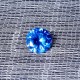 8mm 3.25ct Sea Blue Sapphire Round Faceted Cut Shape AAAAA VVS Loose Gemstone Decorations