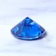 8mm 3.25ct Sea Blue Sapphire Round Faceted Cut Shape AAAAA VVS Loose Gemstone Decorations