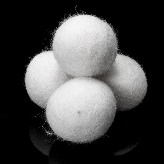 8pcs Wool Dryer Balls Reusable Natural Organic Laundry Fabric Softener Ball Fine