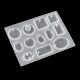 98Pcs/Set Pendant Trays Set DIY Jewelry Bezel Making Crystal Bracelet Pendant Silicone Resin Mould Jewelry Casting Molds Kit Vintage Base