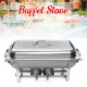 9L A set Buffet Stove of Two Plates Variable heat control Food Warmer Storage Decor Decorations For Wedding Party Canteen