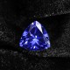 AAAAA+ Bright Blue Triangle Cut Gemstone Unheated Zircon 11.20ct 12x12mm Jewelry Decorations