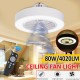 AC185-250V 80W Ceiling Fan Light With Remote Controller