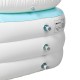 Adult Child PVC Portable Bathtub Foldable Inflatable Warm Bath Tub Spa Blue 63''