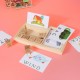 Alphabet Building Block Toys Cardboard Puzzle Kid English Early Learning Card