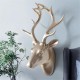 Animal Deer Head Antelope Hanging Stereo Creative Living Room Mural Wall Background Decorations Resin Craft