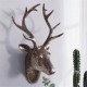 Animal Deer Head Antelope Hanging Stereo Creative Living Room Mural Wall Background Decorations Resin Craft