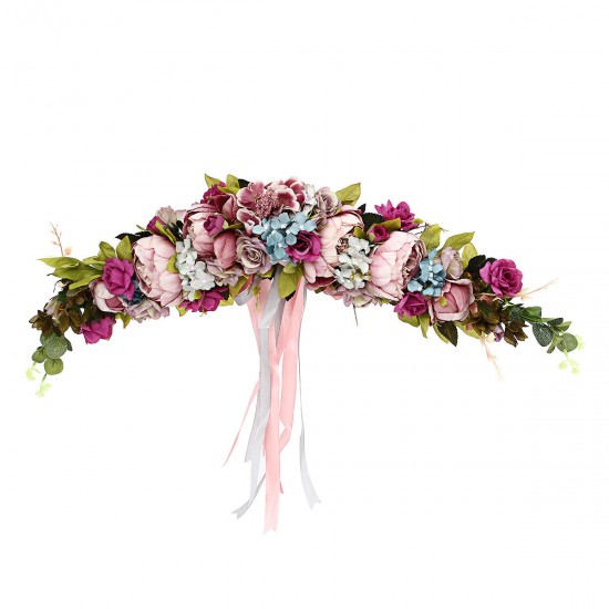 Artificial Flowers Garland European Lintel Wall Flower Door Wreath for Wedding Home Christmas Decor Supplies