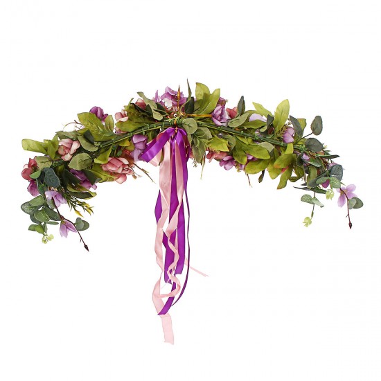 Artificial Flowers Garland European Lintel Wall Flower Door Wreath for Wedding Home Christmas Decor Supplies