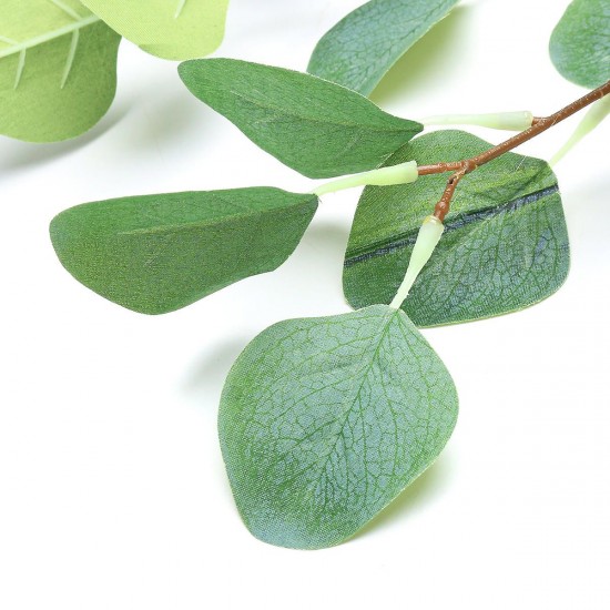 Artificial Leaf Eucalyptus Silk Green Plant Garland Home Wedding Decor Supplies