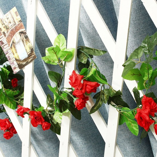 Artificial Silk Trailing Vine Flower Plant Wedding Hanging Wall Garden Decorations