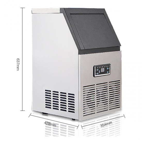 Automatic Ice Making Machine 60 KG Commercial or Household for Bar Coffee Milk Tea Shop Electric Cube Ice Maker Machine Portable