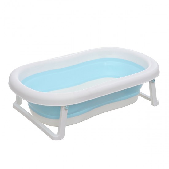 Baby Bath Tub Foldable Shower Newborn Bathtub Safe Kids Bath With Cushion