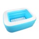 Baby Bathtub Inflatable Bathing Tub Collapsible Air Swimming Pool Portable Thick Shower Basin With Inflator Pump