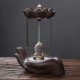 Backflow Incense Burner Ceramic Incense Holder Back Flow Base Home Office Decor