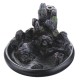 Backflow Incense Cone Burner Incense Stick Coil Holder Rockery Mountain Stream Fragrant Censer Decor