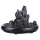 Backflow Incense Cone Burner Incense Stick Coil Holder Rockery Mountain Stream Fragrant Censer Decor