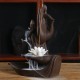 Backflow Incense Cones Tower Incense Stick Holder Incense Censer Monk Burner with 60Pcs Cones