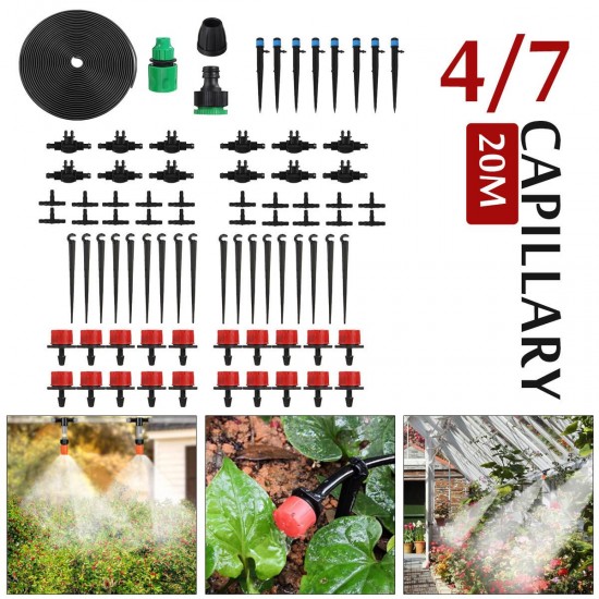 Balcony Garden Irrigation Timer Capillary Kit DIY Micro Drip Irrigation System Plant Self Automatic Watering Timer Garden Hose Kit