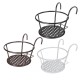 Balcony Hanging Flower Stand Outdoor Plant Iron Rack Stands Metal Flowers Shelf