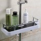 Bathroom Pole Shelf Shower Storage Caddy Rack Organiser Tray Holder Drain Shelf