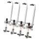 Beverage Liquor Dispenser 4 Bottle Bar Alcohol Holder Cocktail Drink Shot Bracket Wall Mounted