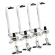 Beverage Liquor Dispenser 4 Bottle Bar Alcohol Holder Cocktail Drink Shot Bracket Wall Mounted