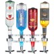 Beverage Liquor Dispenser 4 Bottle Bar Alcohol Holder Cocktail Drink Shot Bracket Wall Mounted