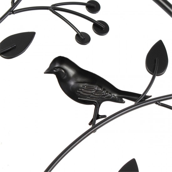 Birds Tree Iron Sculpture Ornament Home Room Wall Hanging Decorations