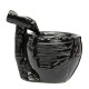 Black Ceramic Waterfall Incense Burner Buddhist Backflow Censer Holder & 10 Cones