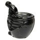 Black Ceramic Waterfall Incense Burner Buddhist Backflow Censer Holder & 10 Cones