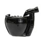 Black Ceramic Waterfall Incense Burner Buddhist Backflow Censer Holder & 10 Cones