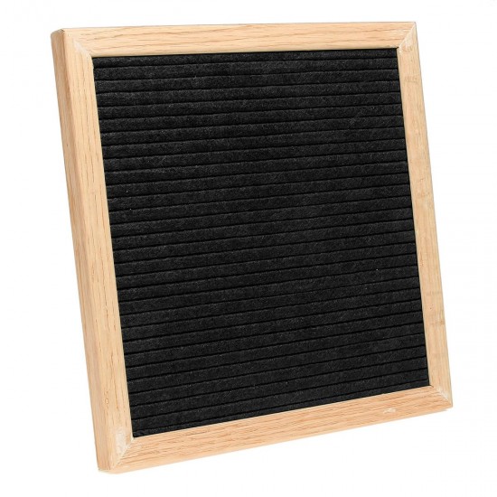 Black Felt Letter Message Board Home Restaurant Changeable Message Oak Stand w/ 340 White Letters