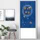 Blue Doorway Curtains Hanging Screen Owl Branch Kitchen Door Window Decorations