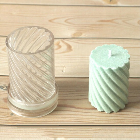 Candle Mold Plastic Spiral Shape DIY Craft Tool For Wax Candle Mould Making