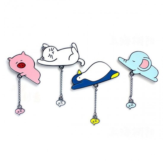 Cartoon Enamel Collar Pins Badge Corsage Cute Brooch Fashion Jewelry Decorations