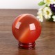 Cat Eye Crystals Ball Sphere 50-60mm Asian Quartz Rock Healing Home Decor + Stand