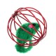 Cat Play Toys Roller Plush Ball Feather Teaser Wand Interactive Mouse Tunnel