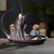 Ceramic Backflow Incense Burner Holder Waterfall Censer Home Decor