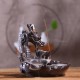 Ceramic Glaze Dragon Censer Backflow Incense Burner Waterfall Smoke Cone Sticks Holder