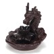 Ceramic Glaze Dragon Censer Backflow Incense Burner Waterfall Smoke Cone Sticks Holder