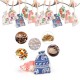 Christmas Countdown Calendar Gift Bag 1-24 Days Pocket Advent Xmas Party Decorations