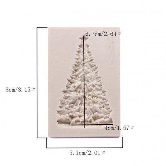 Christmas Tree Silicone Baking Mold Cake Fondant Chocolate Mould Decor Craft